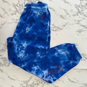 Polo Ralph Lauren Marble Fleece Sweatpants Jogger PWing Sport Women Size Small